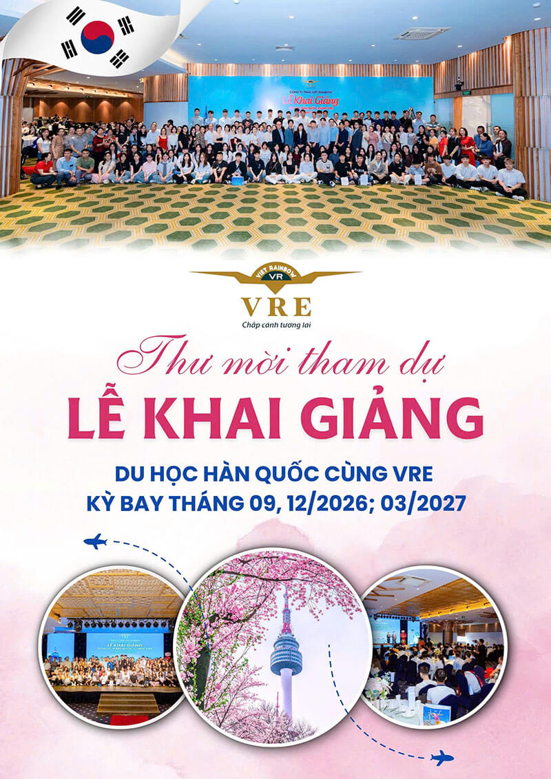 Lễ khai giảng Du học Hàn Quốc cùng VRE